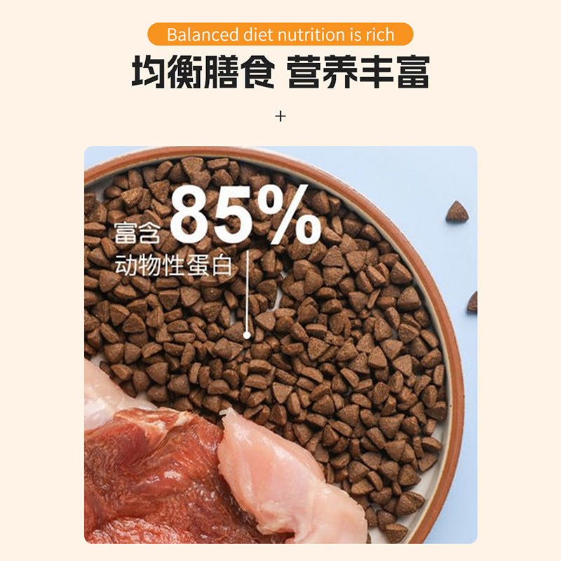Wholesale pet staple food fattening hair gill kitten adult cat baking food processing long meat freeze-dried grain-free full price cat food