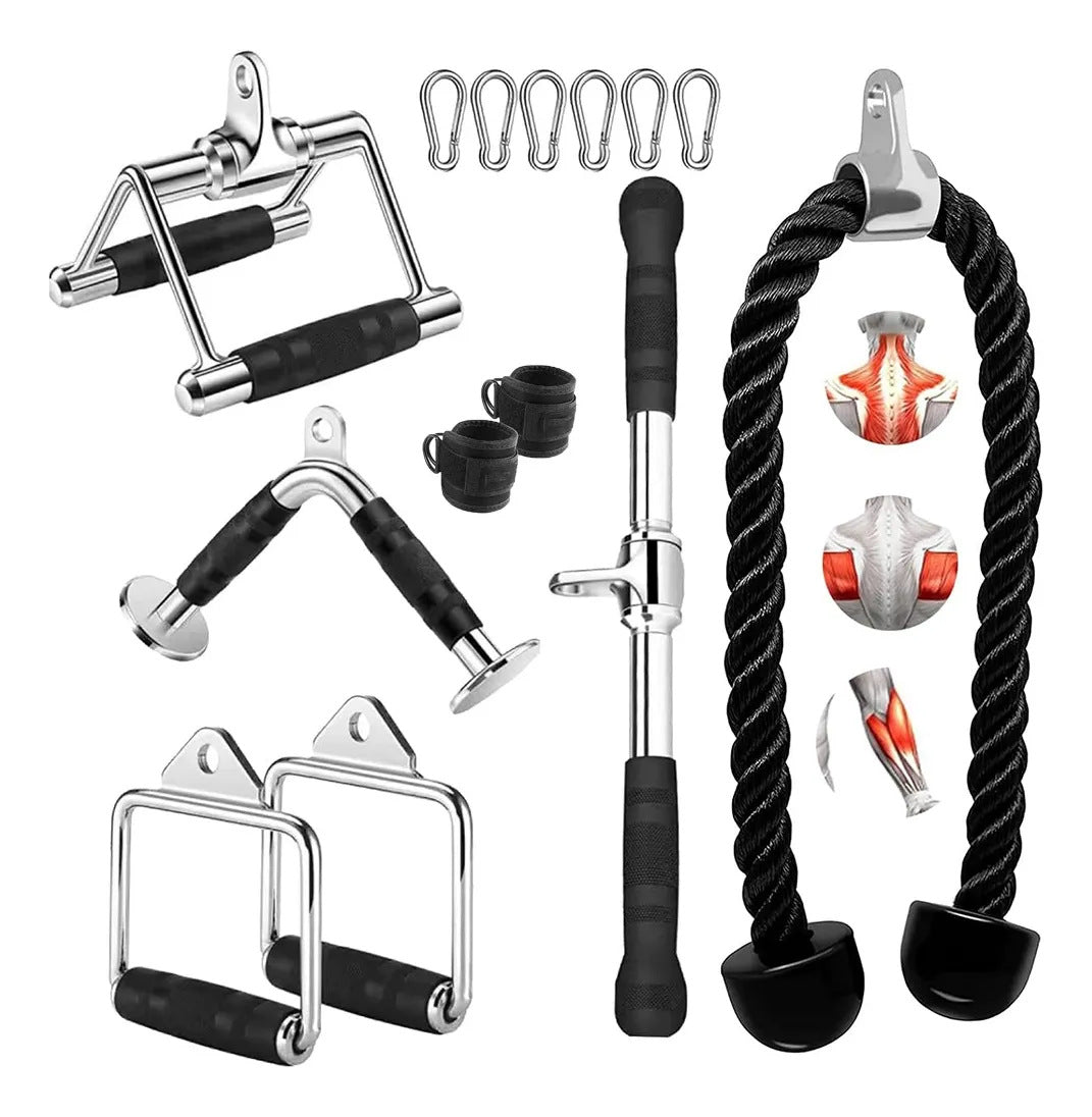 High pull-down rod pull back rod, sitting rowing handle strength training equipment, big flying bird fitness equipment accessories