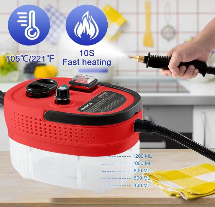 高温高压蒸汽清洁器2500W家用高温消毒蒸汽机厨房油污空调清洗机