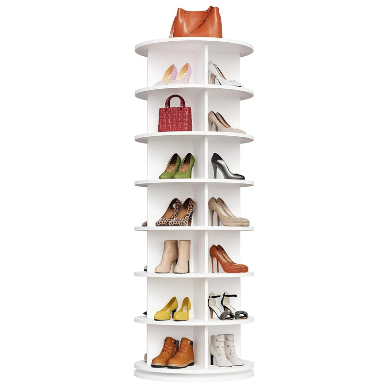 Rotating multi-layer shoe rack, bag display rack, children's picture book rack, storage rack, creative bookshelf, floor-to-ceiling household shelf