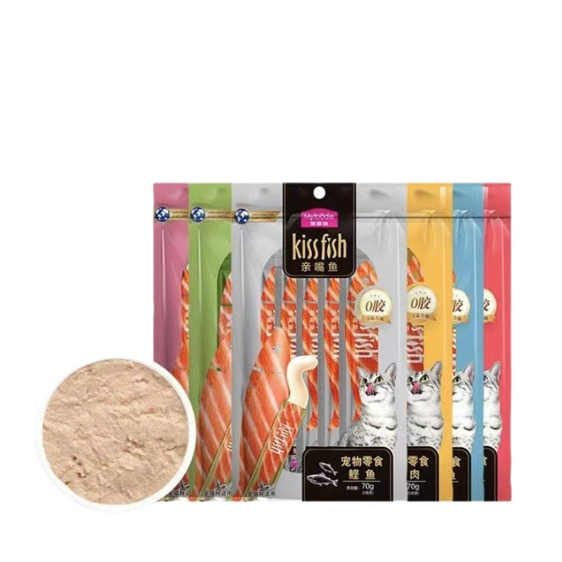 McFuddy Cat Strips Salmon Tuna Cat Strips Cat Wet Food Cat Snack Manufacturer Cat Food Canned Cat Food