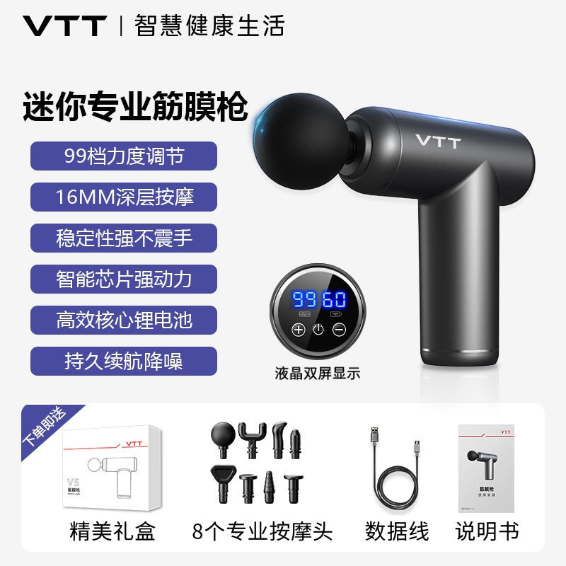 Cross-border fascia gun Amazon electric muscle relaxation massager household charging massage gun factory wholesale