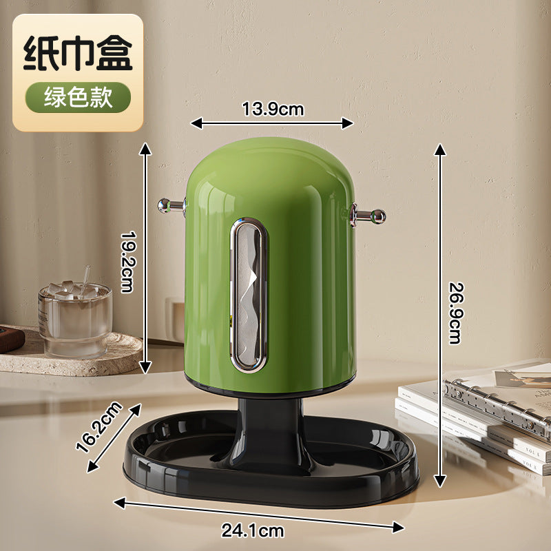 Light luxury tissue box Household goods Living room porch storage key Paper towel sundries rack Creative napkin paper box