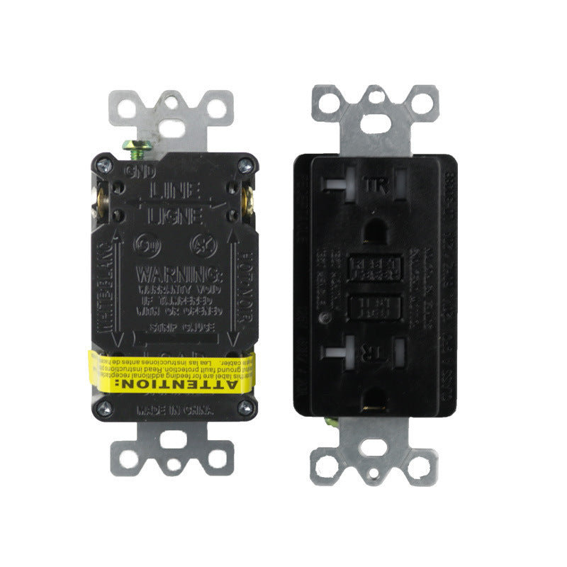 Double socket South America, automatic detection leakage protection socket gfci socket, wall socket type 118