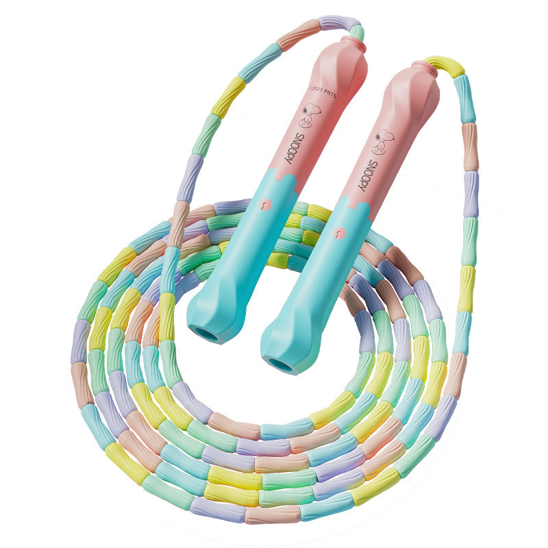 Bamboo skipping rope for children's primary school special kindergarten beginner first grade jumping head class children professional entry rope