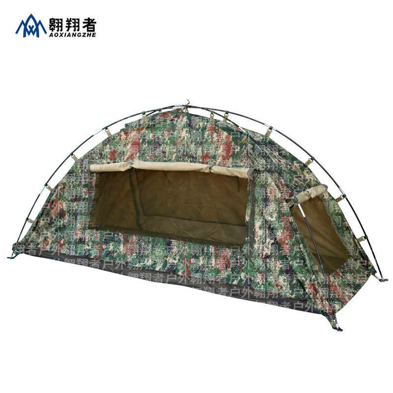 Soaring single raincoat camouflage tent outdoor portable camping tent raincoat tent outdoor manufacturer wholesale