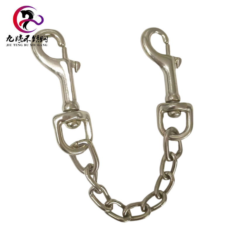 Manufacturer Stainless Steel Pet Chain Hook Traction Rope Single Head Hook Lock Luggage Accessories