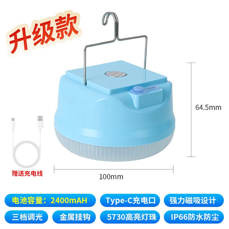 LED charging light stall night market light power failure emergency camping light long battery life solar light outdoor lighting