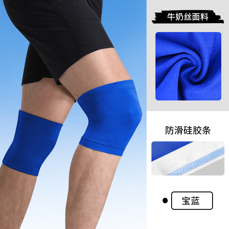 Basketball Knee Pads Large Size UV Protection Motorcycle Riding Leg Pads Equipment Non-slip Silicone Knee Joint Protectors