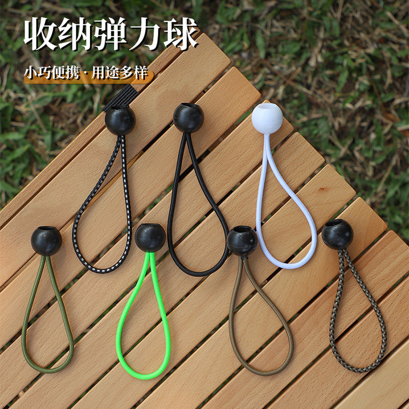 Outdoor camping travel equipment strapping rubber band luggage fixed elastic strapping rope storage elastic rope ball