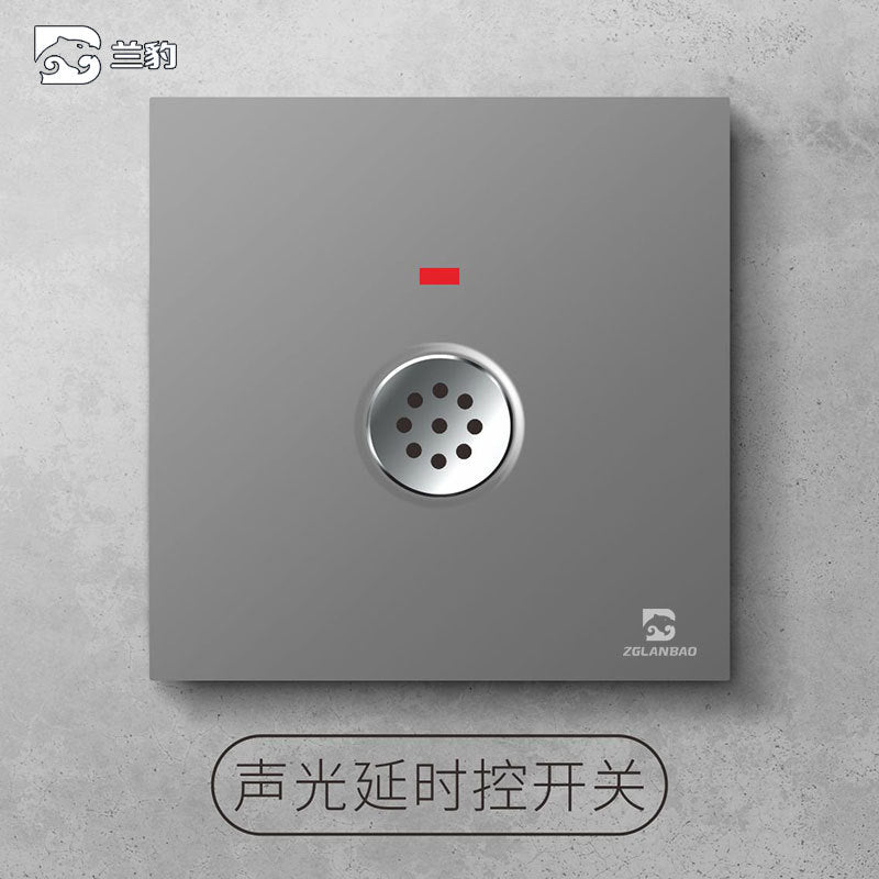 Wholesale Household Dark Grey Five-hole Socket 86 Concealed Two and Three Poles One Open Single Double Control Plug Switch Panel
