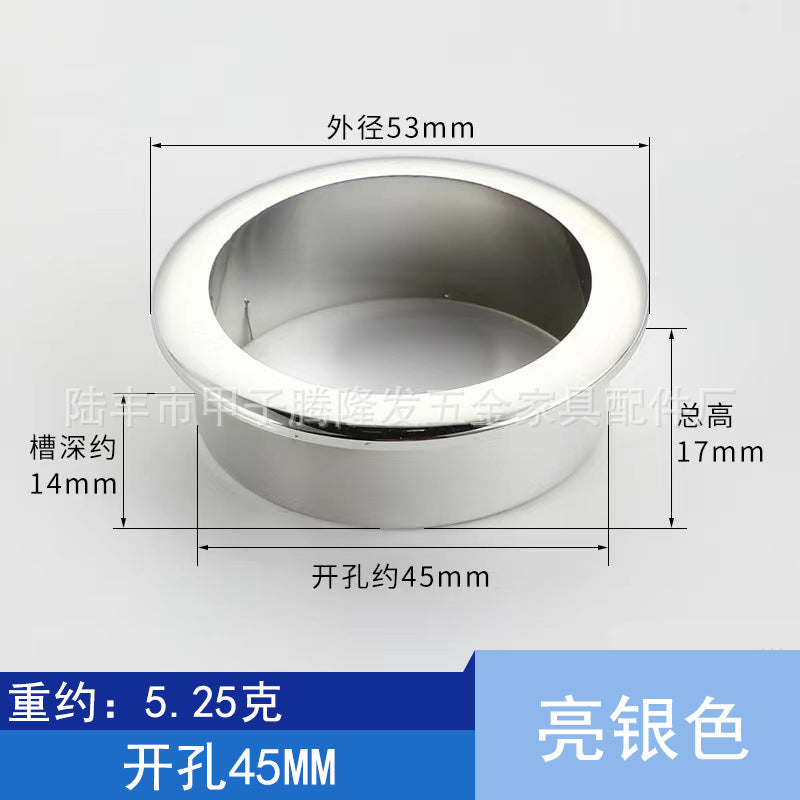 Tenglongfa Hardware, Computer Desk Plastic Threading Hole Cover Desktop Wire Box Hole Tracking Opening Hole Cover Round