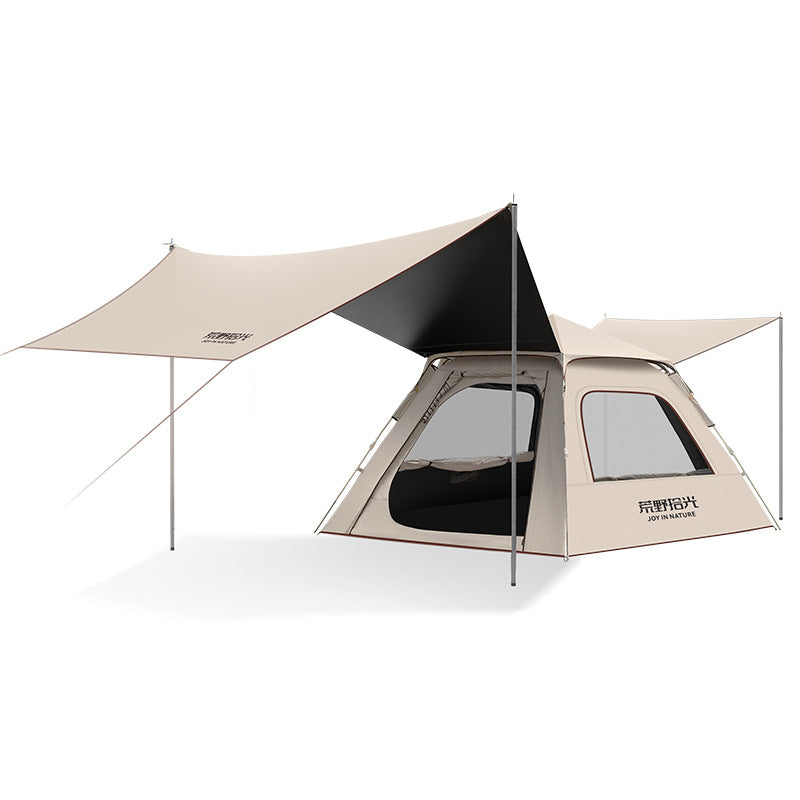 Camping tent outdoor full set of equipment tent automatic camping tent canopy two-in-one camping overnight equipment