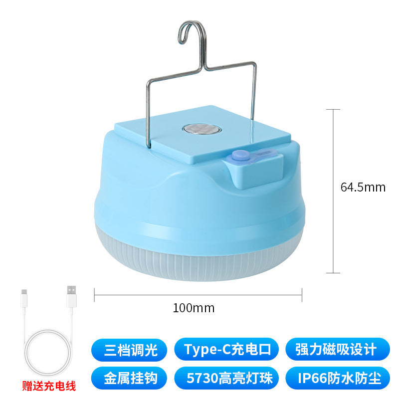 LED charging light stall night market light power failure emergency camping light long battery life solar light outdoor lighting