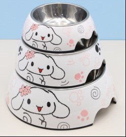 Dog bowl care, pet cervical spine anti-knock, food grade imitation porcelain, universal for cats and dogs, increased capacity, oblique mouth leak-proof