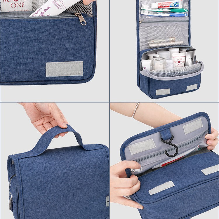 Business gifts Men's toiletry bag Portable travel storage bag Large capacity waterproof folding cosmetic bag Dry and wet separation