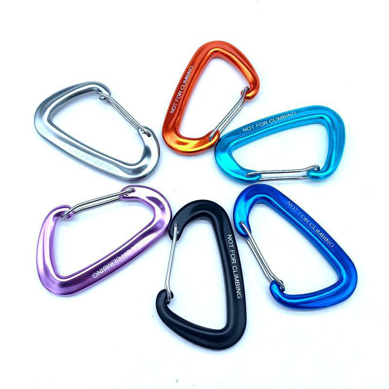 户外多功能登山扣航空铝合金野营攀岩安全D型背包弹簧钩登山扣