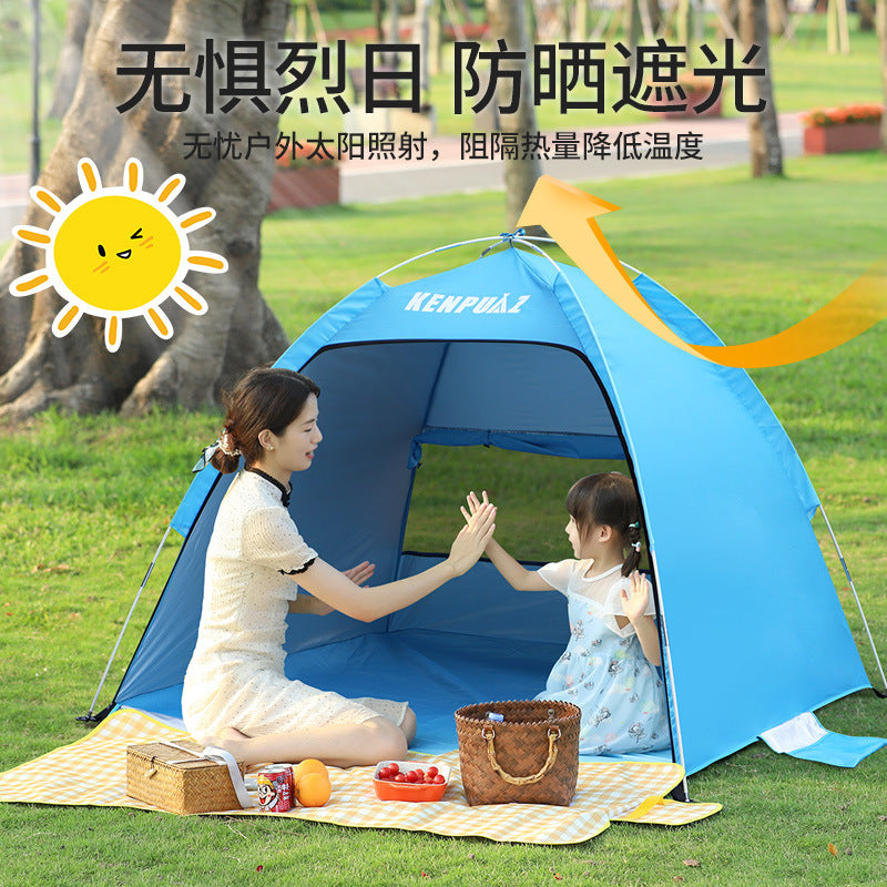 Outdoor Hiking Thickened Beach Tent Portable Waterproof Sunscreen Camping Tent Camping Picnic Supplies Equipment