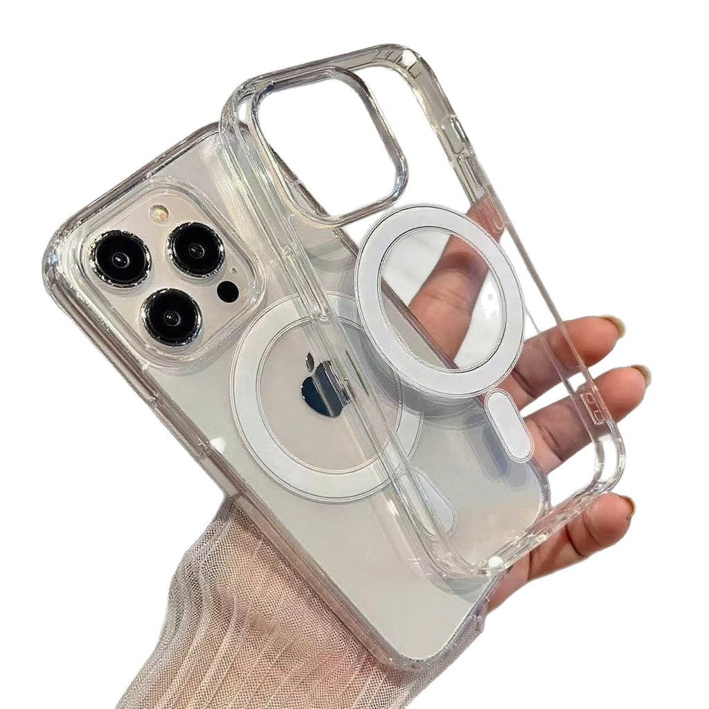 17Promax Magnetic case Transparent for Apple 16/15magsafe mobile phone case 14/13 2-in-1