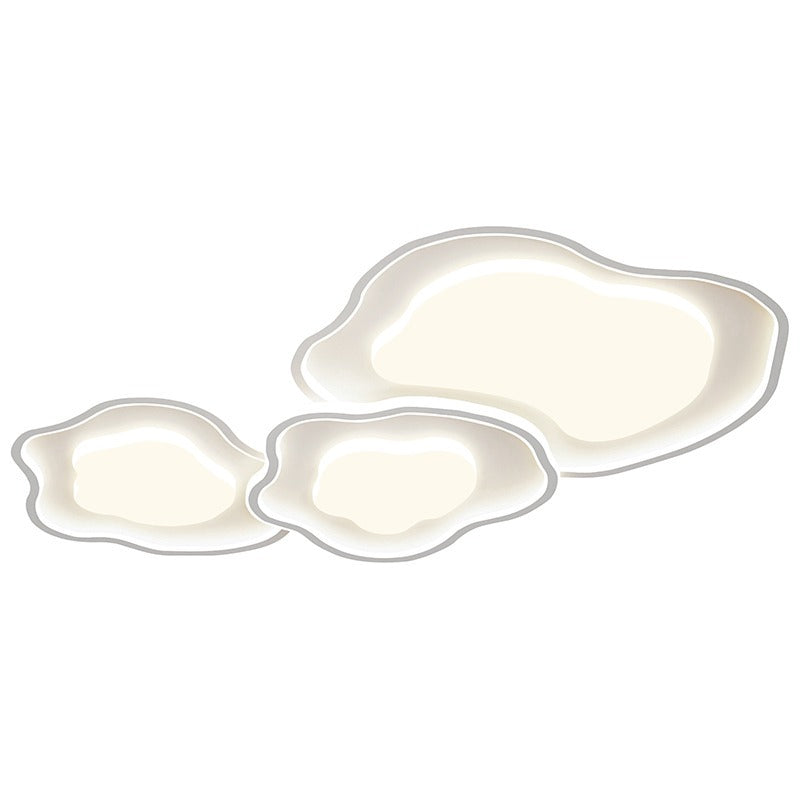 Cream wind minimalist living room main light 2025 new cloud ceiling light intelligent eye protection lighting combination whole house package