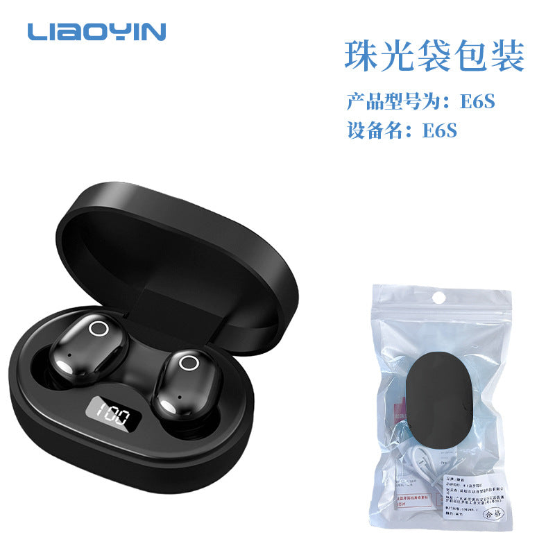 J15 new women's earphones Bluetooth wireless mini cute girls high value does not hurt the ears comfortable high sound quality E6S