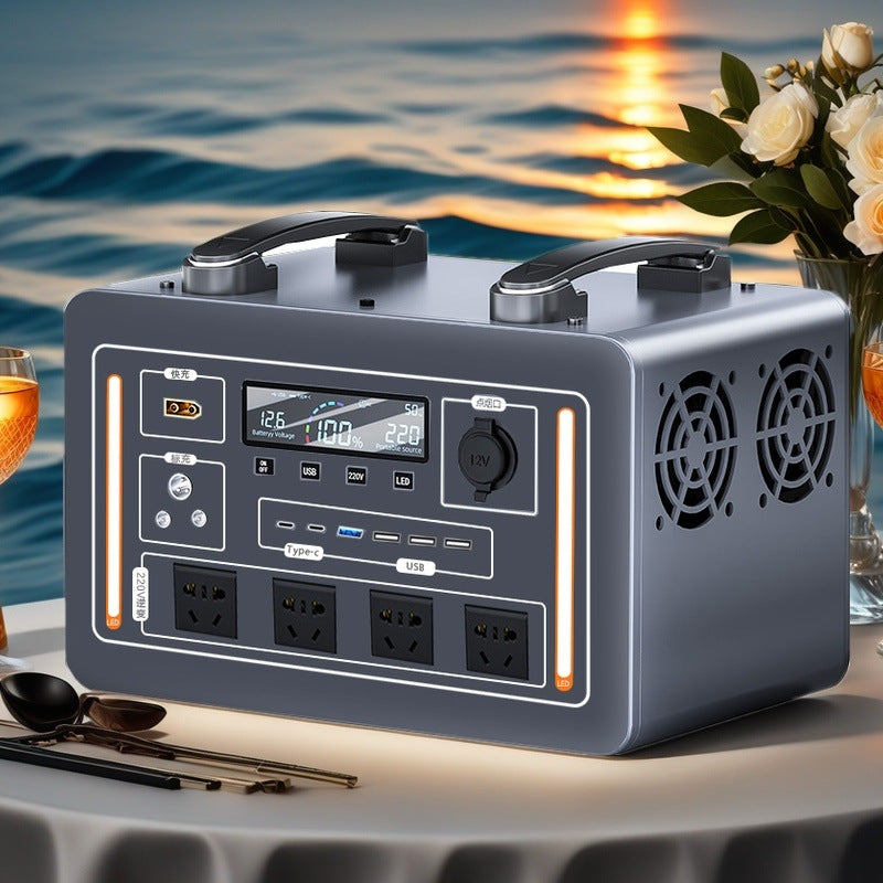 Flagship large-capacity outdoor mobile power supply 220v stall night market commercial self-driving camping portable durable high power