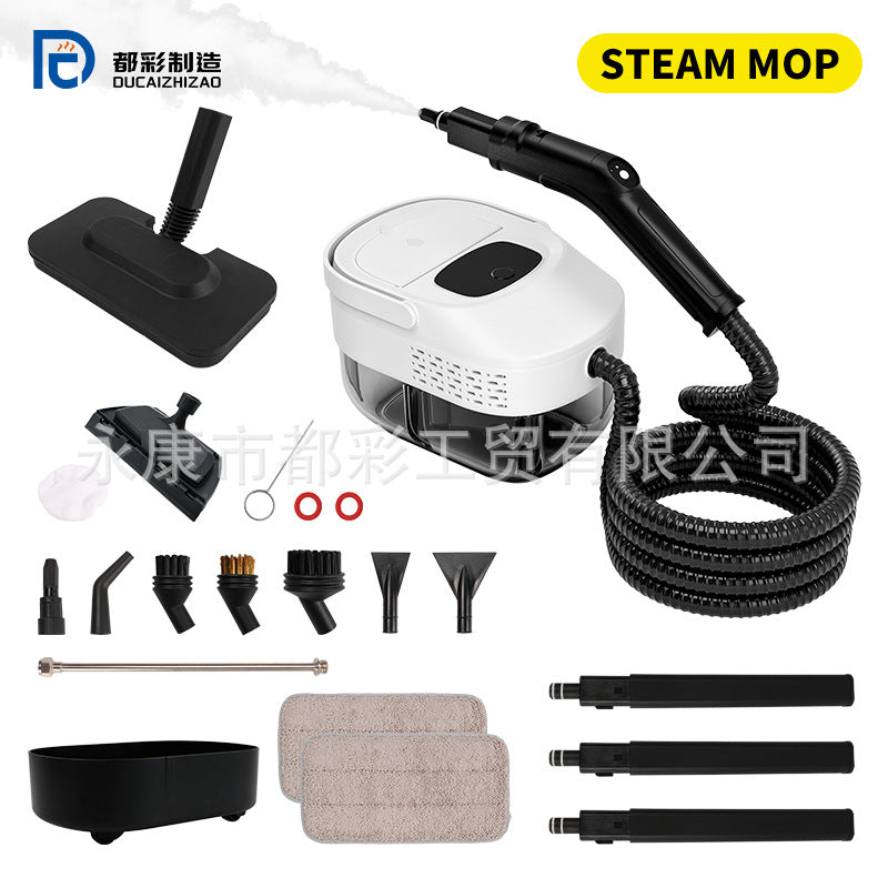 2025 new cross-border household high temperature and high pressure steam cleaner 2500W handheld portable washing and towing cleaning machine