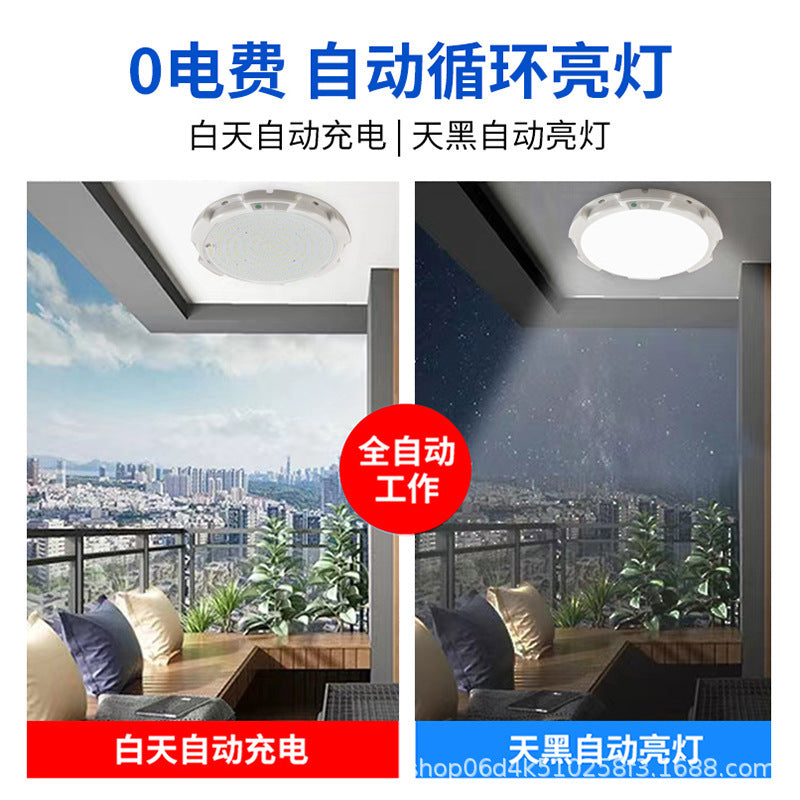 Solar induction ceiling light Super bright light at balcony aisle entrance Household indoor and outdoor lighting sensor light