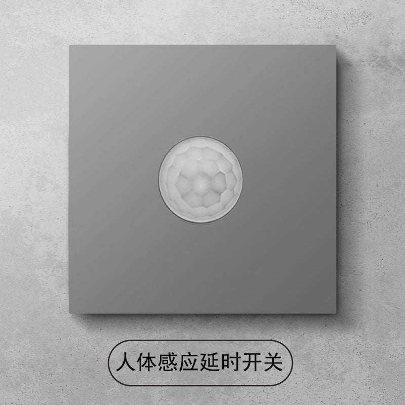 Wholesale Household Dark Grey Five-hole Socket 86 Concealed Two and Three Poles One Open Single Double Control Plug Switch Panel