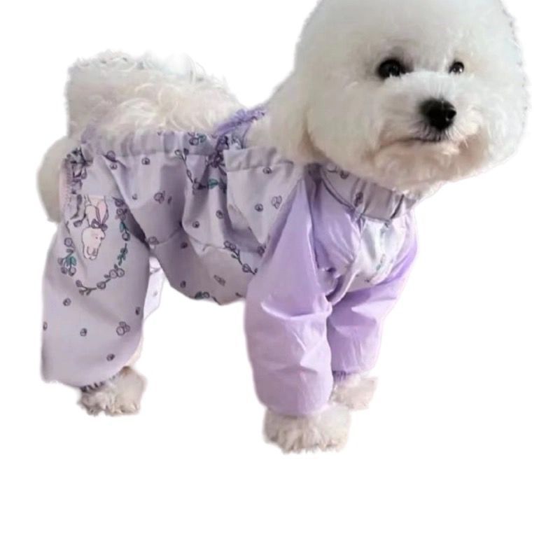 Dog dust pants walking spring and summer anti-dirty and insect-proof light four-legged leg cover leg guard small dog spring and summer clothes