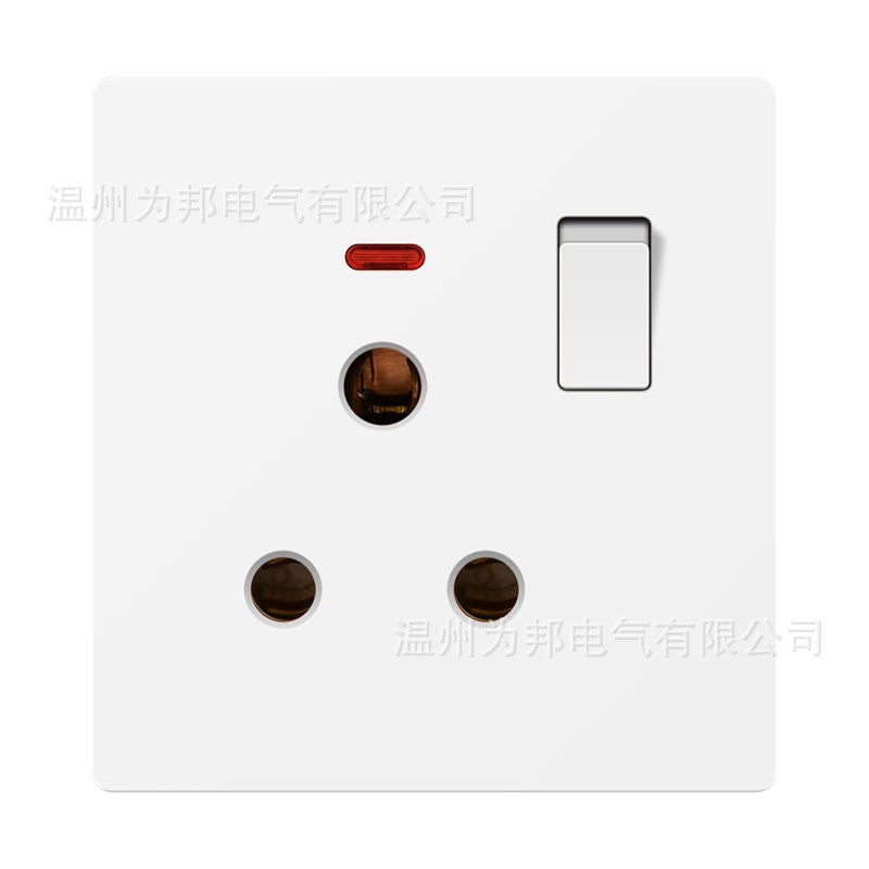 British standard switch socket is Bangying type one-open 13A multi-function plug five-hole USB panel British standard European standard US standard