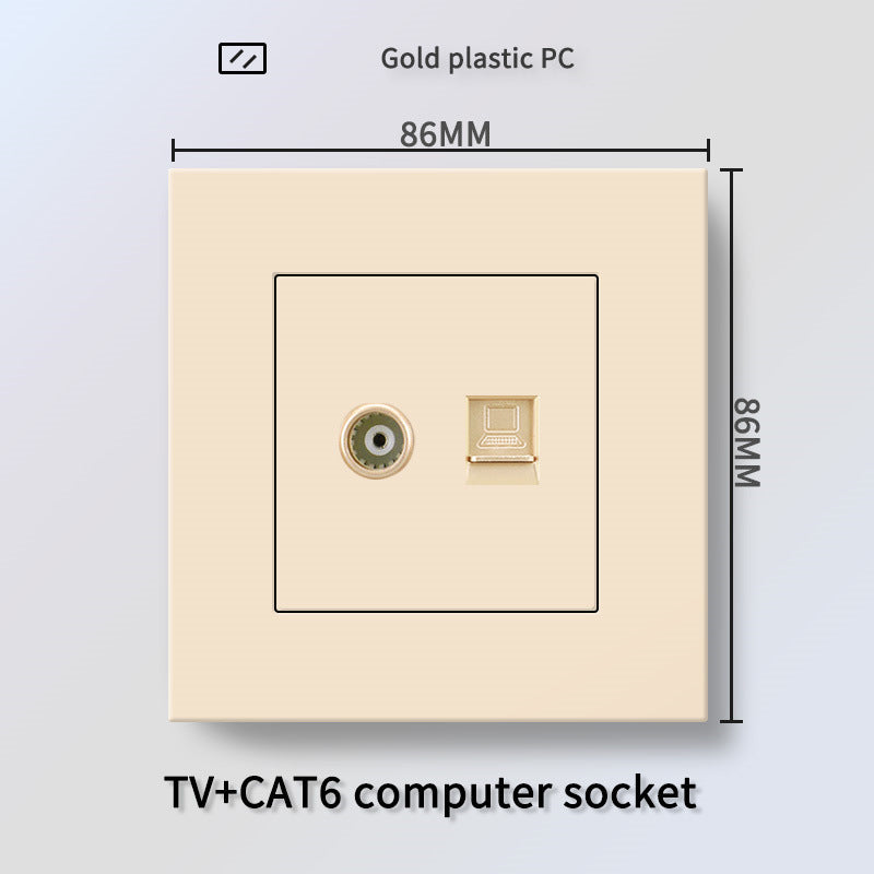 Foreign trade Hong Kong and Macao British 13A socket USB with Type-c plug + British standard electrical switch PC flame retardant panel plug