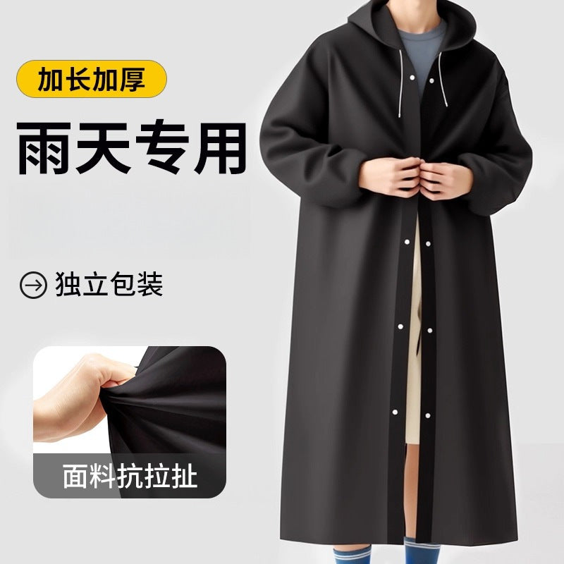 [Portable] Raincoat long full body rainstorm protection adult thickened travel new portable one-piece poncho
