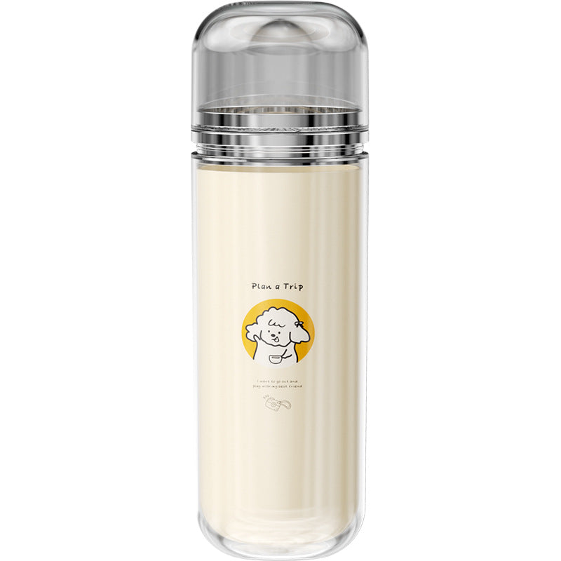 Travel Wash Set Portable Mouthwash Cup Toothbrush Cup Storage Box Student Dormitory Children's Three-piece Wash Cup