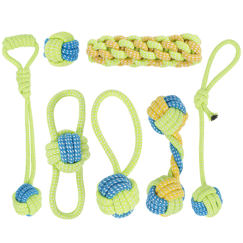 Dog toys, bite-resistant puppies, large pet cats, small dogs, and juvenile pet supplies, molar sets, bite-resistant and wear-resistant.