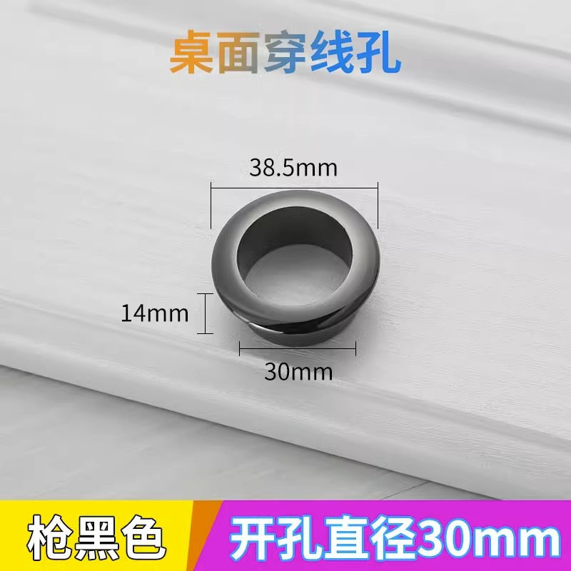 Computer Desktop Desk Threading Hole Cover Desk Face Hole Threading Wire Box Opening Hole Cover Round Decorative Ring