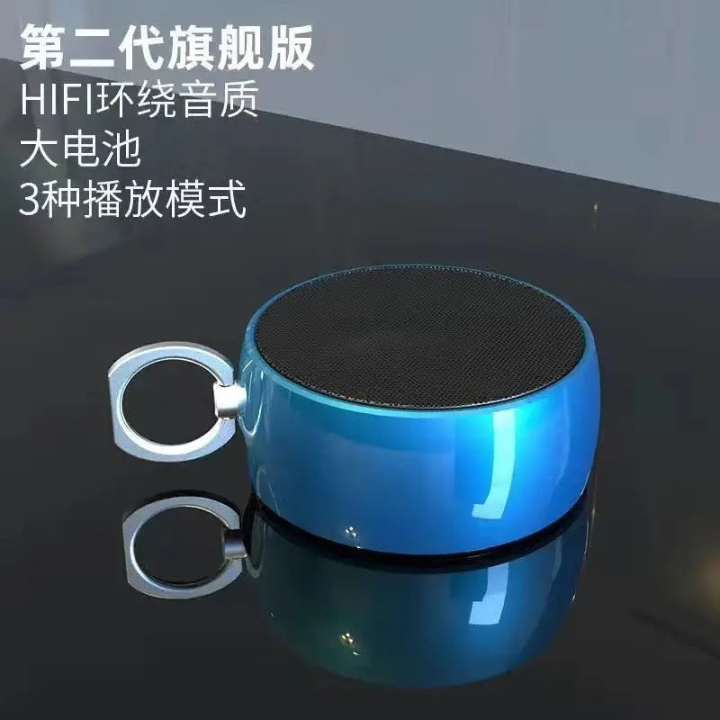 German metal small steel cannon Bluetooth speaker home wireless outdoor card computer mini speaker bass volume