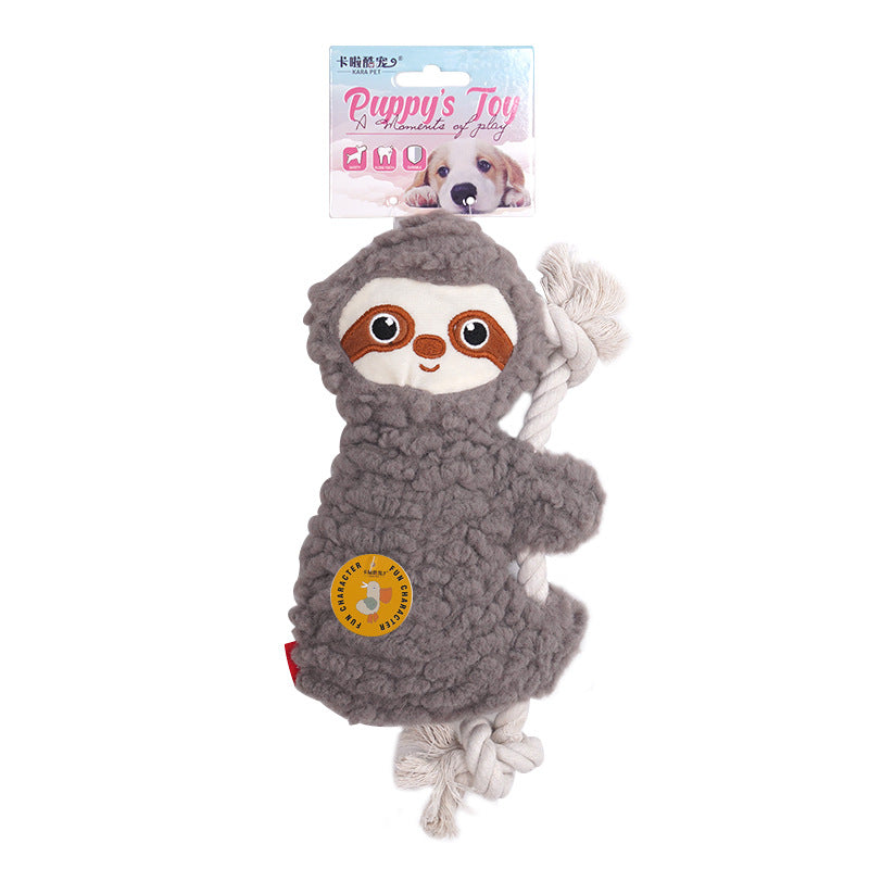 Amazon dog sound toy self-hi to relieve boredom, molar teeth, bite-resistant rabbit plush medium and large dog pet products