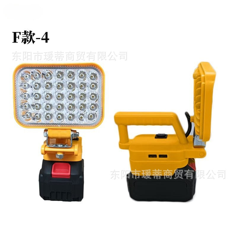 Outdoor camping lighting lithium battery light LED portable emergency long battery life USB rechargeable lithium battery stall light super bright