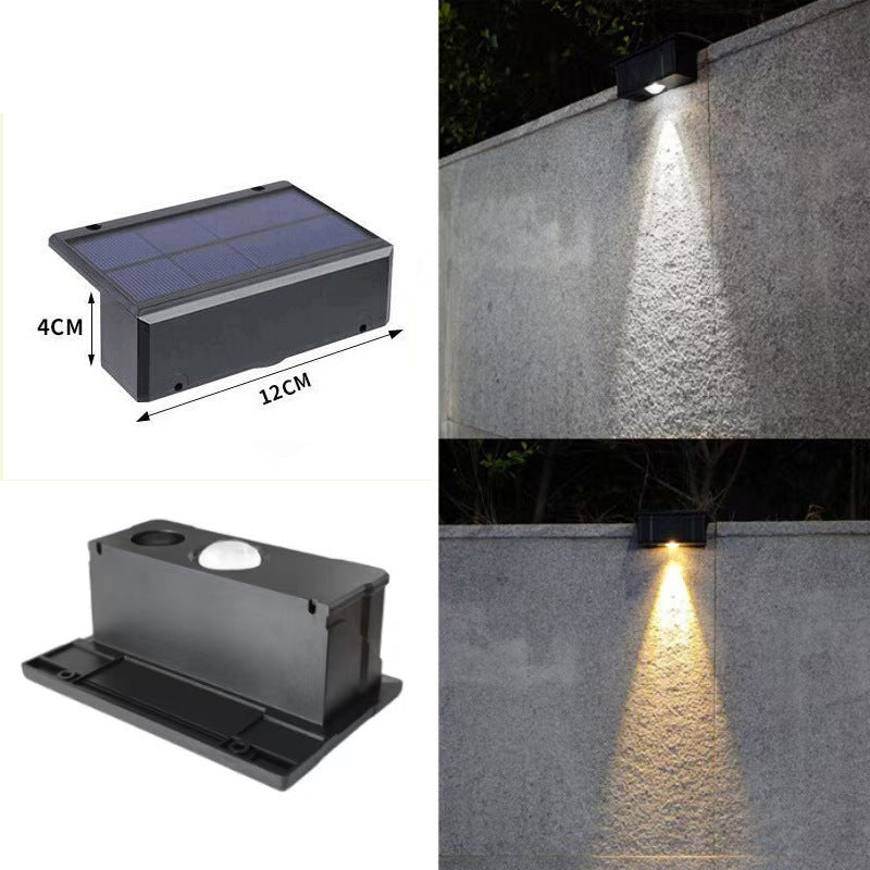 Solar outdoor garden light household lighting wall lamp balcony wall spotlight garden atmosphere waterproof