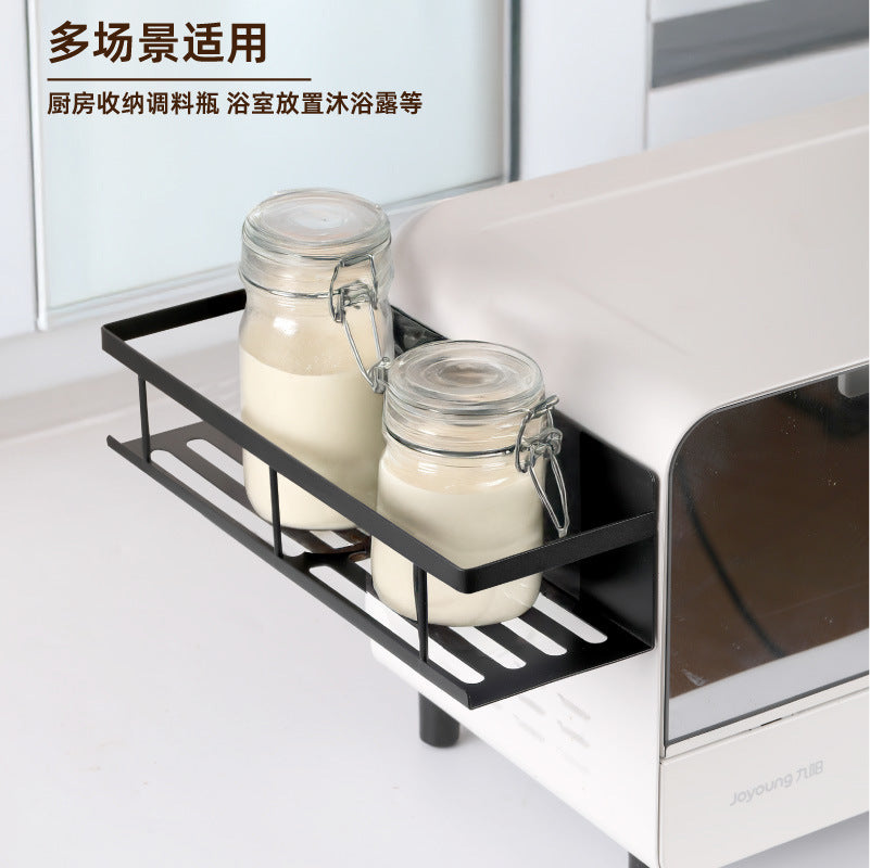 Cross-border refrigerator side magnetic suction seasoning rack household kitchen storage good things no punching seasoning rack