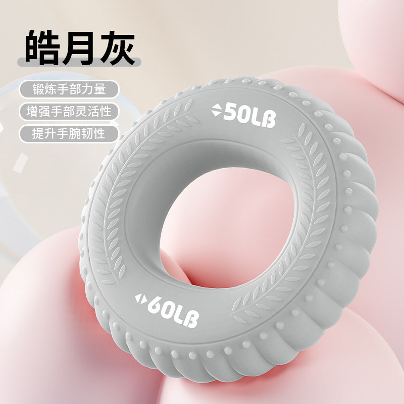 Strictly selected grip ring double strength professional exercise arm hand strength rehabilitation training massage silicone grip