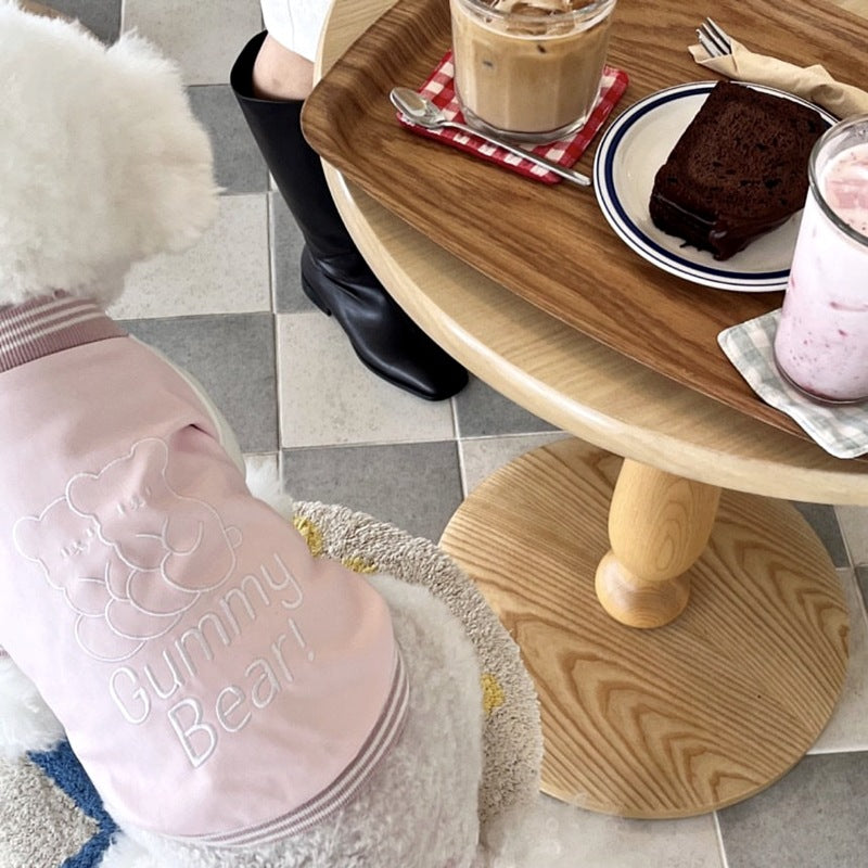 Traction puppy dog clothes winter teddy Bichon Pomeranian Schnauzer small dog pet vest autumn and winter cotton-padded clothes