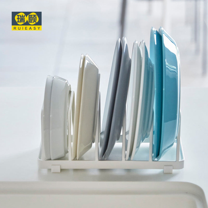 Drain Dish Rack Kitchen Household Goods Drawer Modern Simple Dish Storage Drain Shelf No Punching