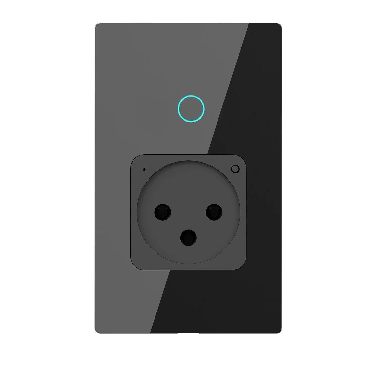 Israel Wall Socket Tuya Wifi Smart Light Switch Plug Socket Touch Glass Panel Remote Control