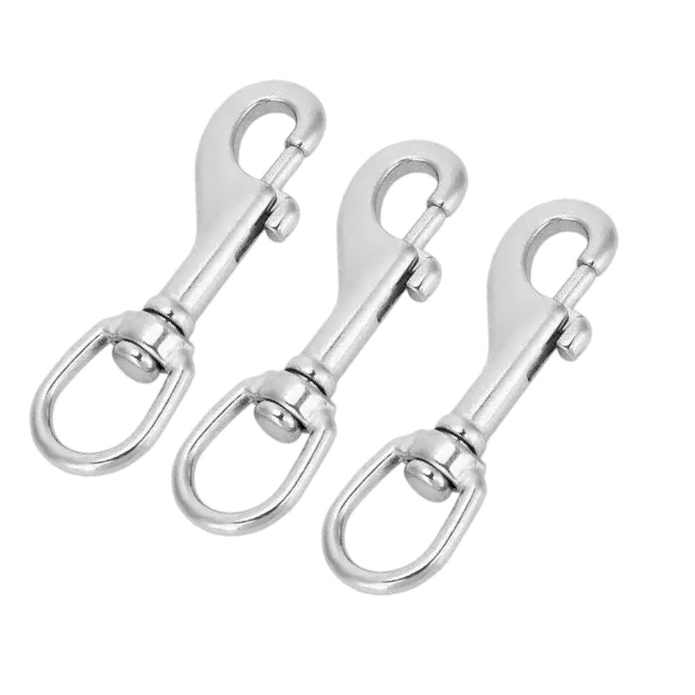 Manufacturer Stainless Steel Pet Chain Hook Traction Rope Single Head Hook Lock Luggage Accessories