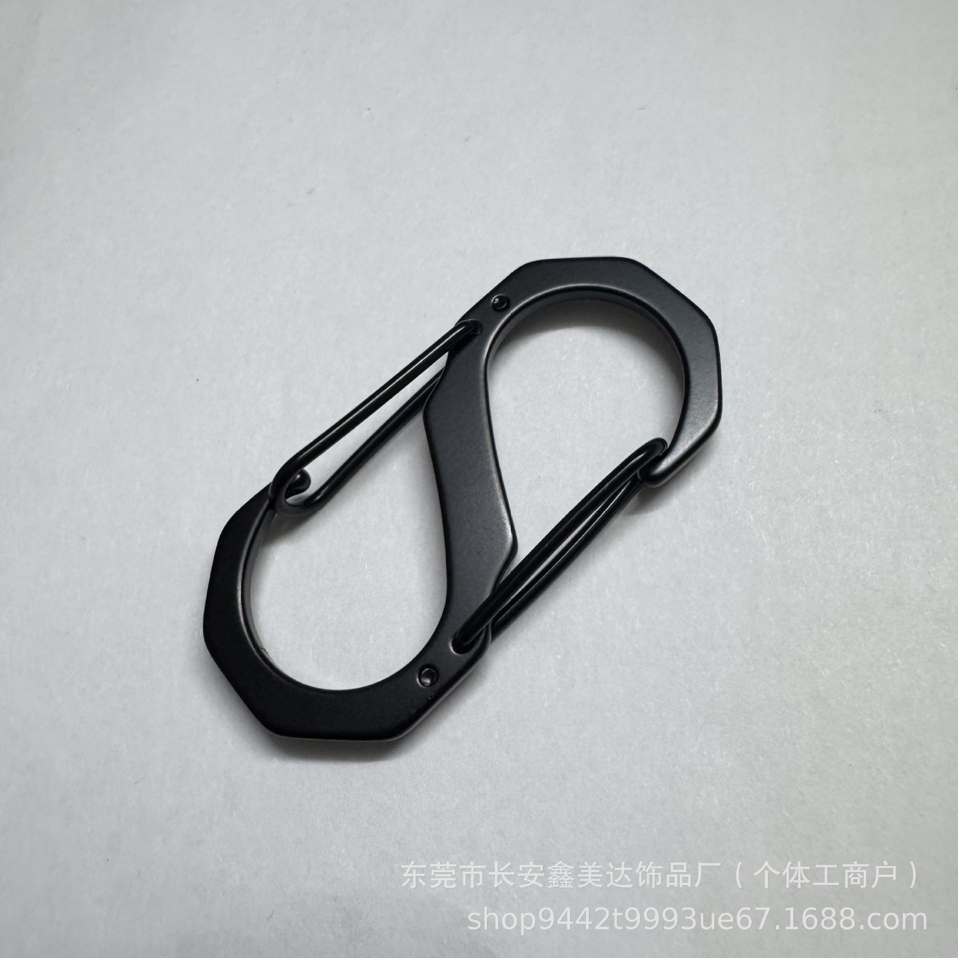 304 stainless steel mountaineering buckle S-shaped 8-shaped buckle multi-functional hook outdoor camping durable rust-proof quick-hanging keychain