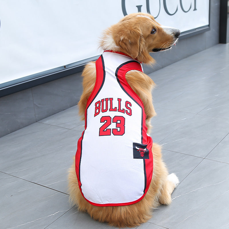 Dog Clothes World Cup Jerseys Thin Medium Large Dog Golden Retriever Teddy Bigbear Husky Samo Corgi Summer Clothing