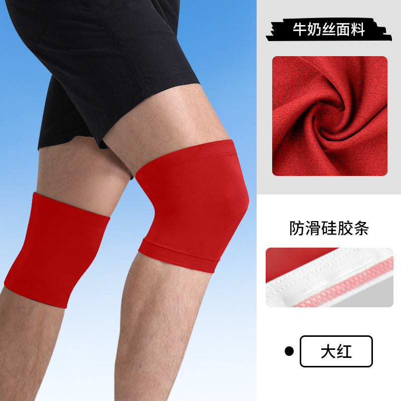 Basketball Knee Pads Large Size UV Protection Motorcycle Riding Leg Pads Equipment Non-slip Silicone Knee Joint Protectors