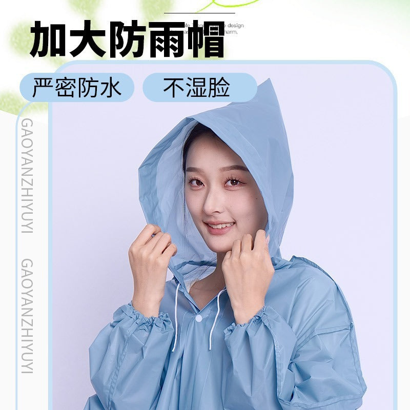 Disposable raincoat outdoor adult long full body rainstorm protection mountaineering thickened travel wear portable children's poncho